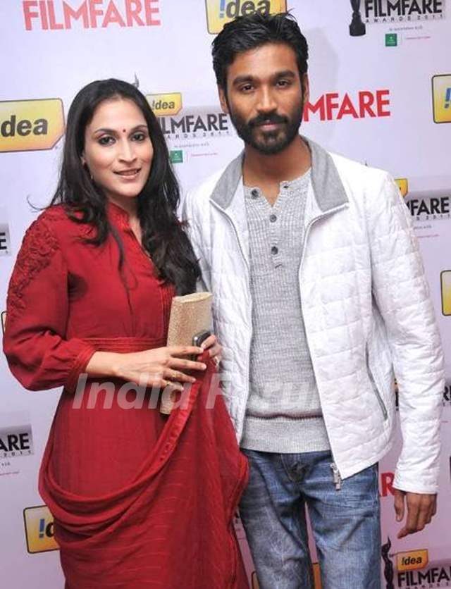 Dhanush with his wife