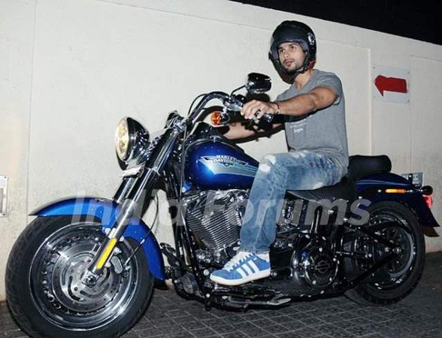 Shahid Kapoor Riding Harley Davidson Fat Boy