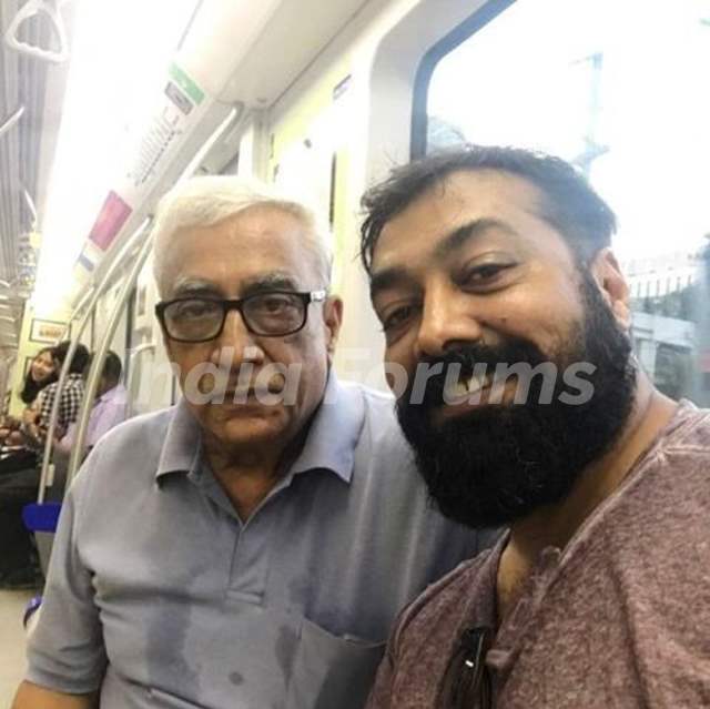 Anurag Kashyap with his father