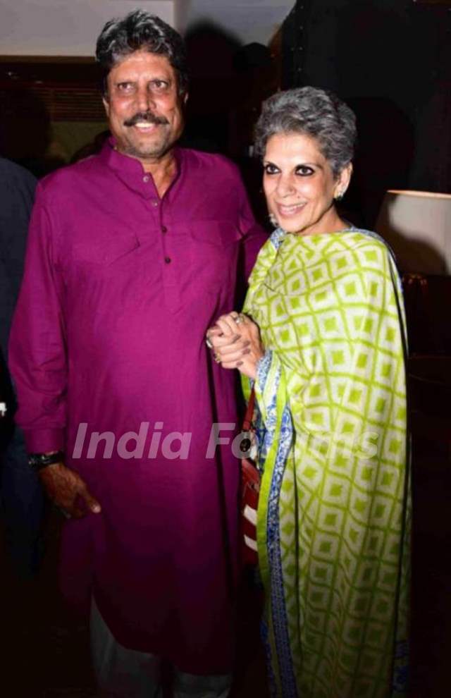 Kapil Dev With His Wife Romi