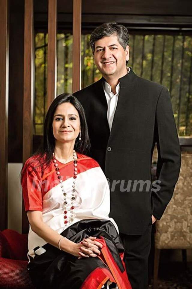 Vikram Chandra With His Wife Seema Chandra