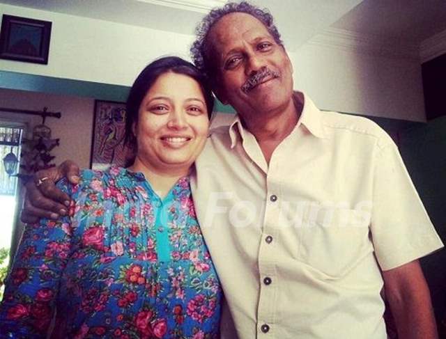 Virendra Saxena with his wife Samta Sagar