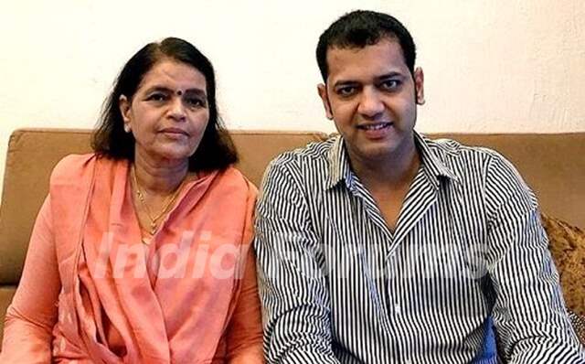 Rahul Mahajan with his mother Rekha Mahajan