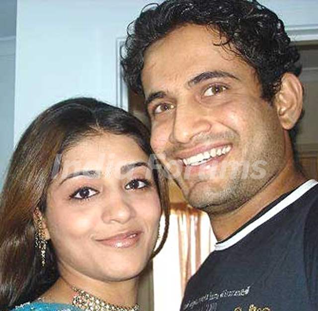 Irfan Pathan with Shivangi Dev