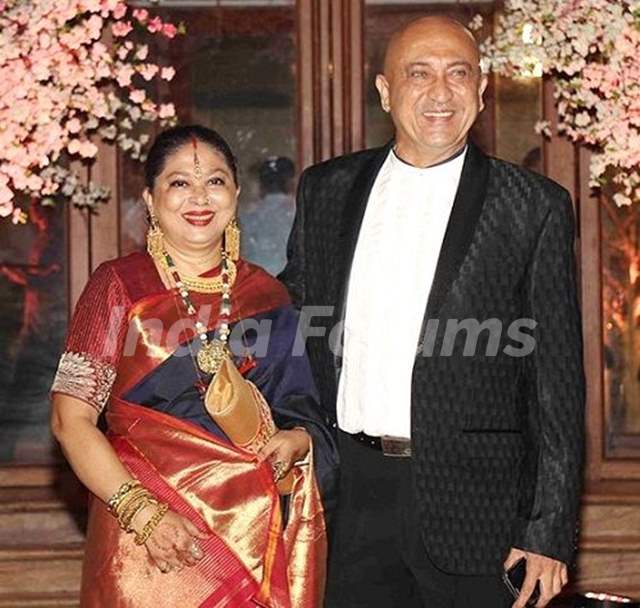 Tej Sapru with his wife Dhanalakshmi Sapru