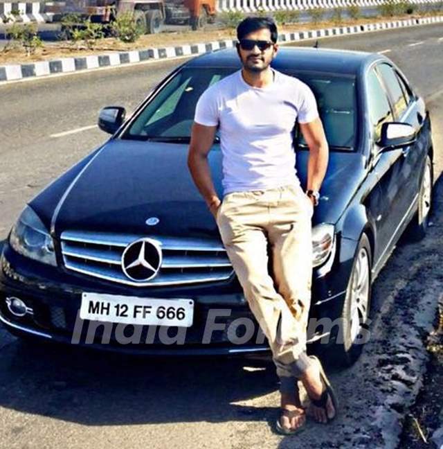 Mrunal Jain with his car