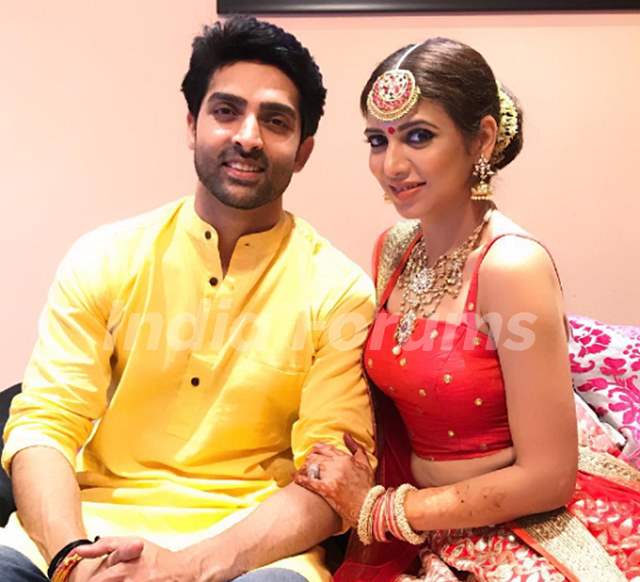 Adhvik Mahajan With His Wife