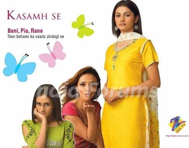 Ahsaas Channa's debut serial Kasamh Se's poster