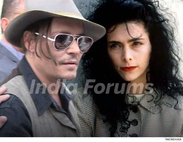 Johnny Depp with his girlfriend Lori Anne Allison