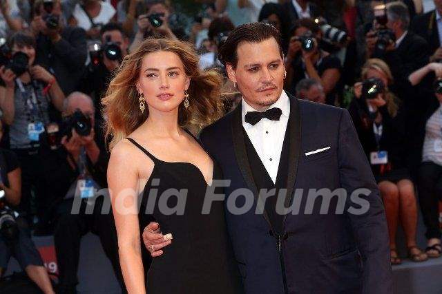 Johnny Depp with his Ex-wife Amber Heard