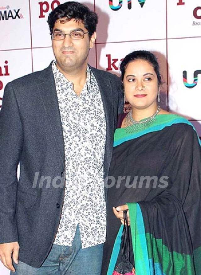 Kunaal Roy Kapur with his wife