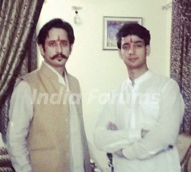 Naveen Sharma with his brother