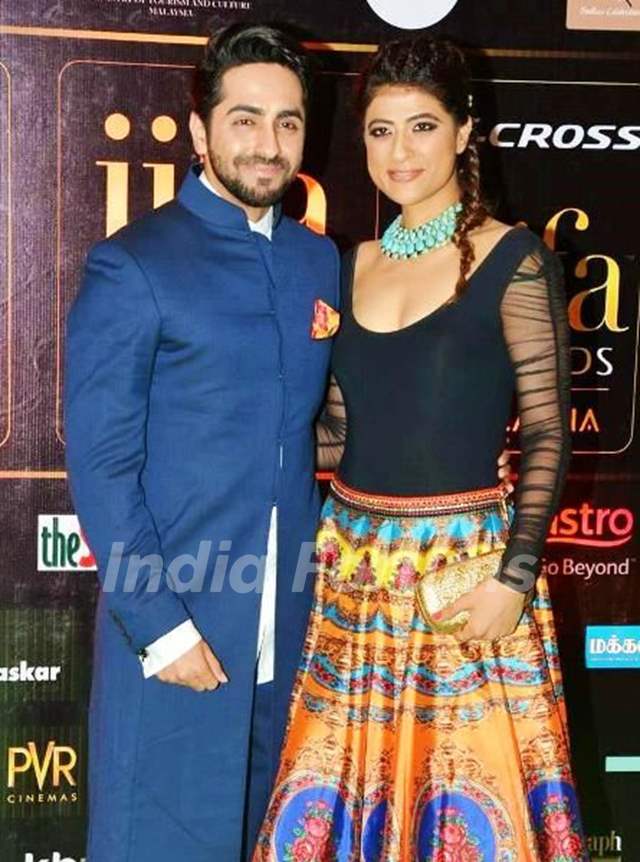 Ayushmann Khurrana with his wife