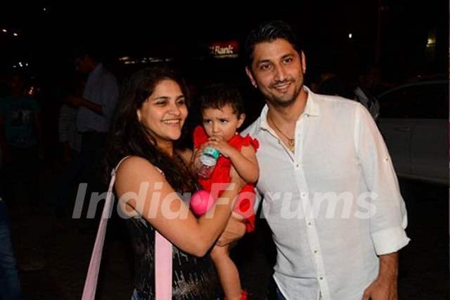 Marzi Pestonji with his wife and daughter