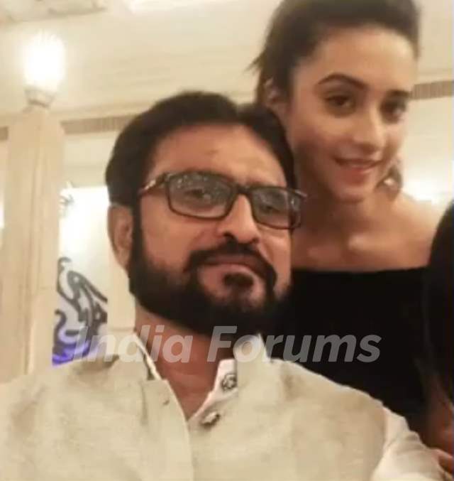 Shivani Surve With Her Father