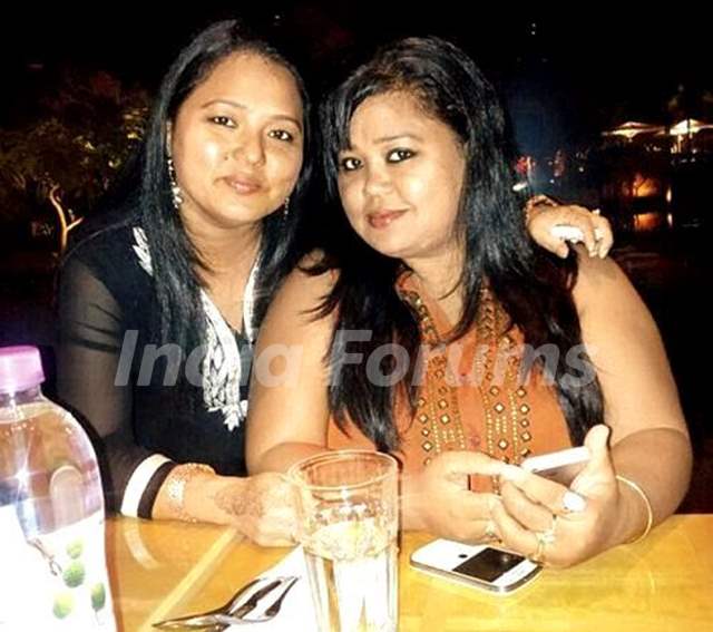 Bharti Singh with her sister Pinky Singh