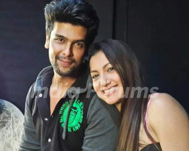 Kushal Tandon with Gauhar Khan