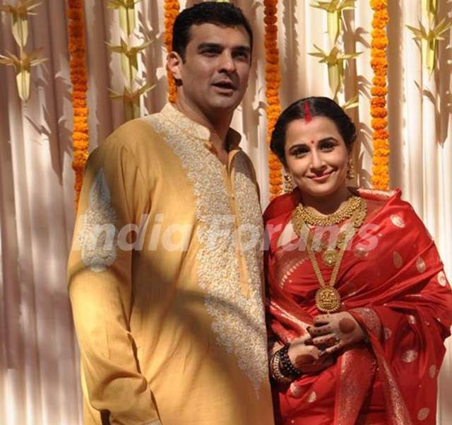 Siddharth Roy Kapur with his wife Vidya Balan