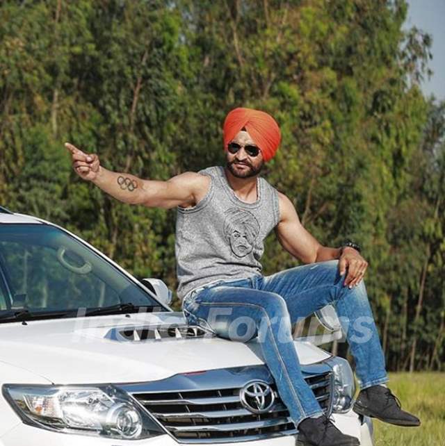 Sandeep Singh With His Fortuner Car