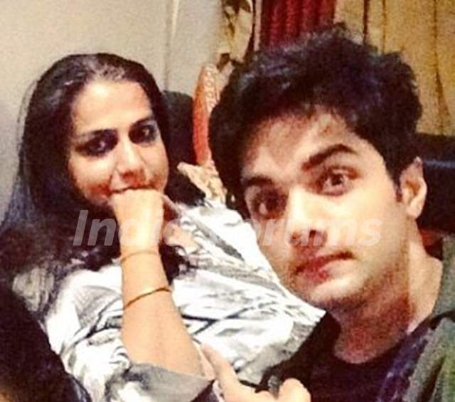 Aakarshan Singh with his mother