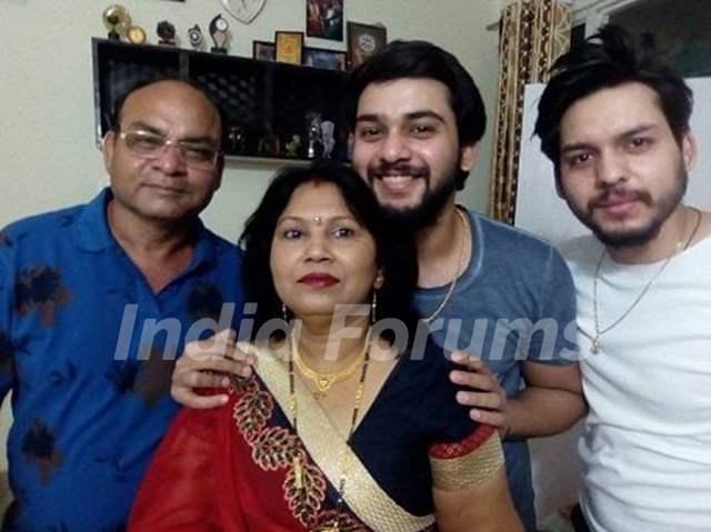 Ankit Raizada with his family