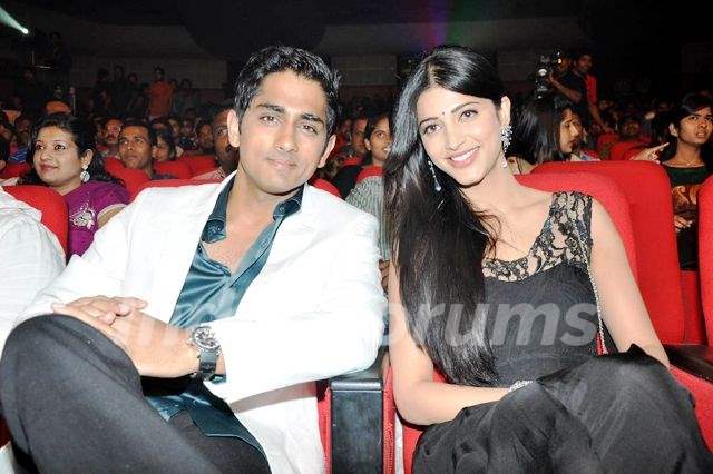 Siddharth with his Ex-girlfriend Shruti Hassan