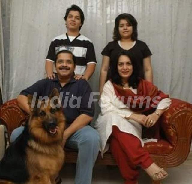 Shikha Talsania with her family