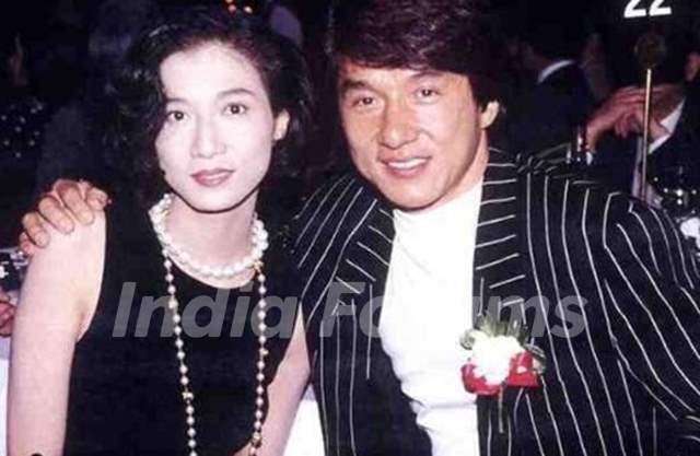 Jakckie Chan with his ex-lover Elaine Ng Yi-Lei