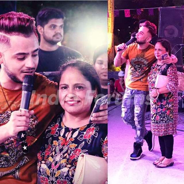 Millind Gaba with his mother