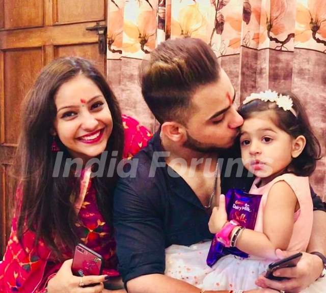 Millind Gaba with his sister