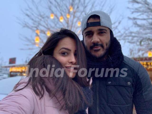 Rohit Reddy with his wife