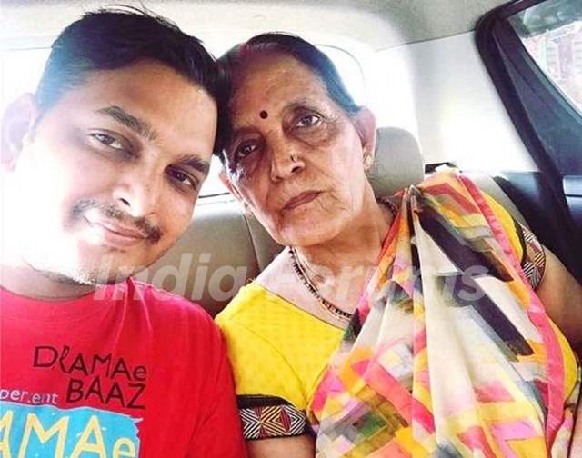 Paritosh Tripathi with his mother