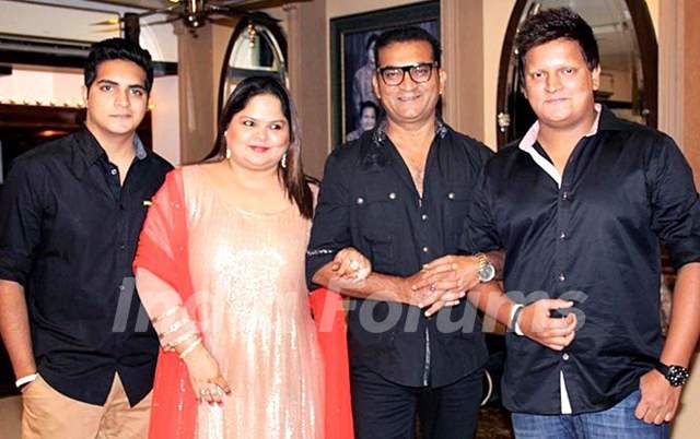 Abhijeet with his wife and children