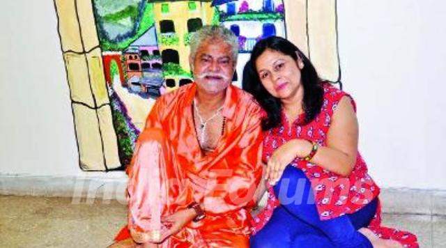 Sanjay Mishra with his wife Kiran