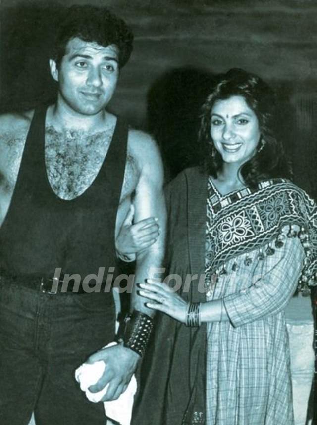 Sunny Deol With His Ex-Girlfriend Dimple Kapadia
