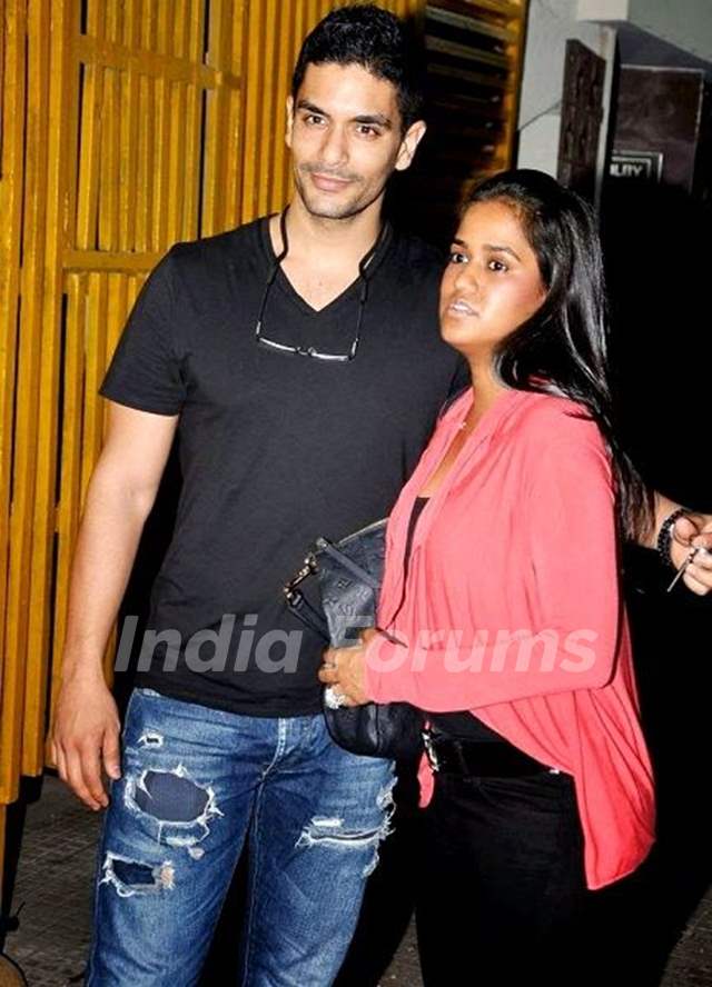 Angad Bedi with Arpita Khan