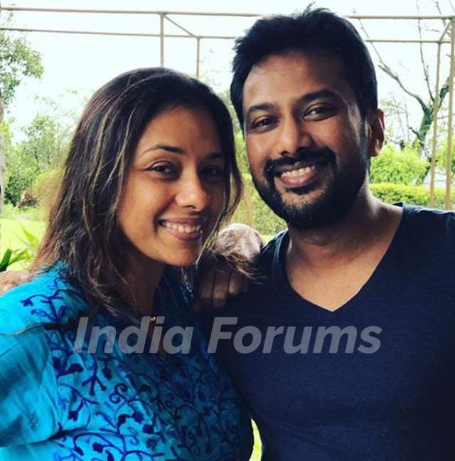Rupali Ganguly with her brother