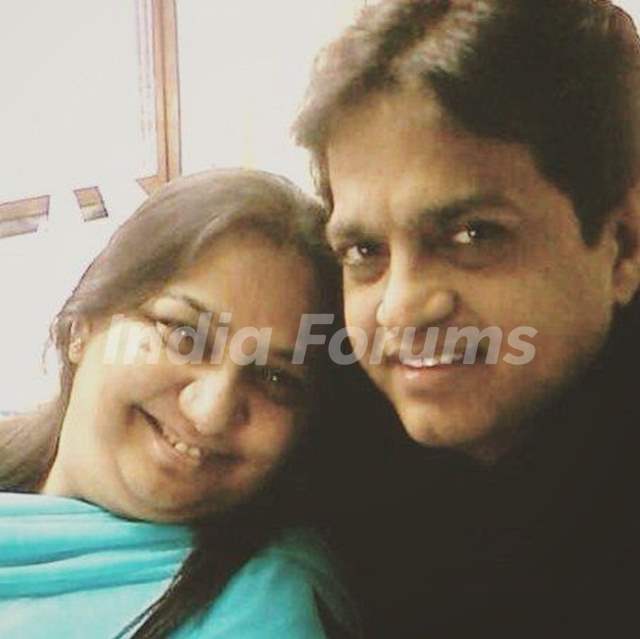 Vivek Shauq with his wife