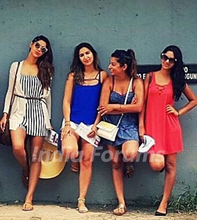 Dimple Sharma with her sisters