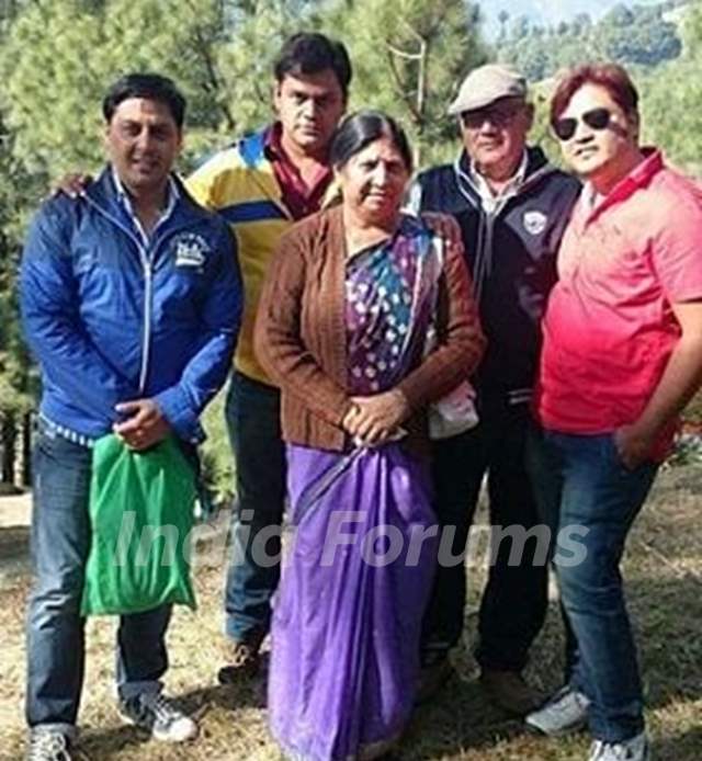 Rakesh Kukreti with his parents and brothers