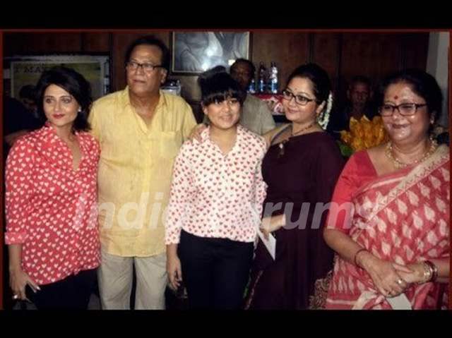 Swastika Mukherjee with her family