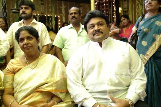 Prabhu With His Wife Punitha