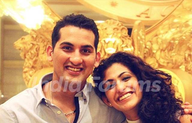 Kubbra Sait With Her Brother