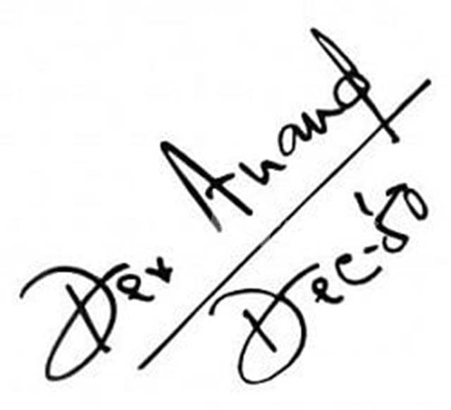 Dev Anand signature