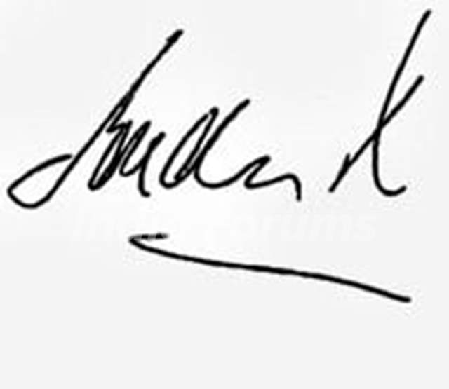 Fardeen Khan Signature