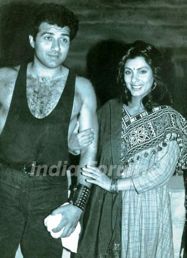 Dimple Kapadia with her Ex-Boyfriend Sunny Deol