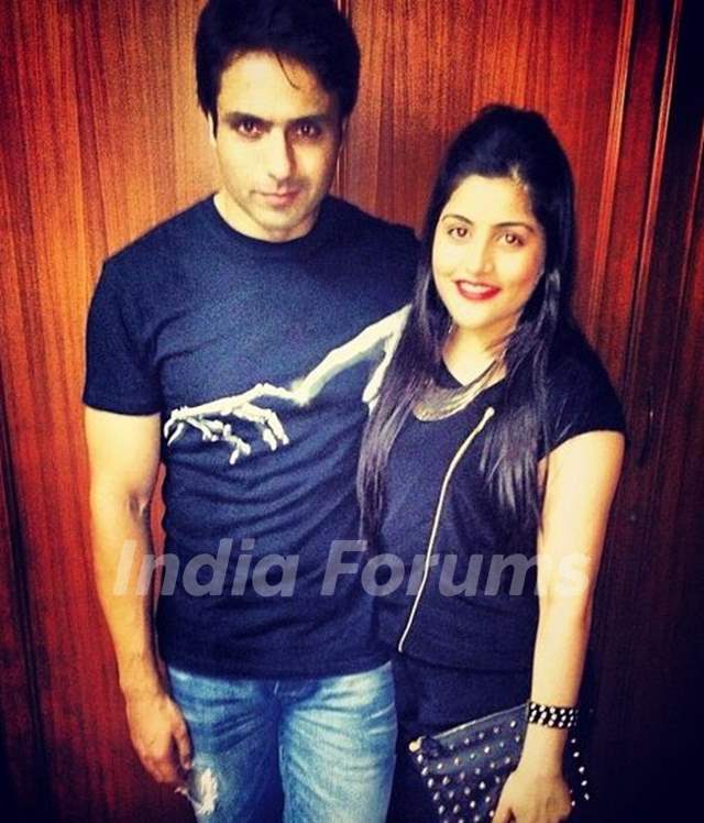 Iqbal Khan with his wife, Sneha Chhabra