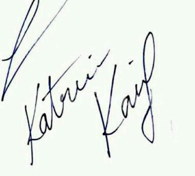 Katrina Kaif's Signature