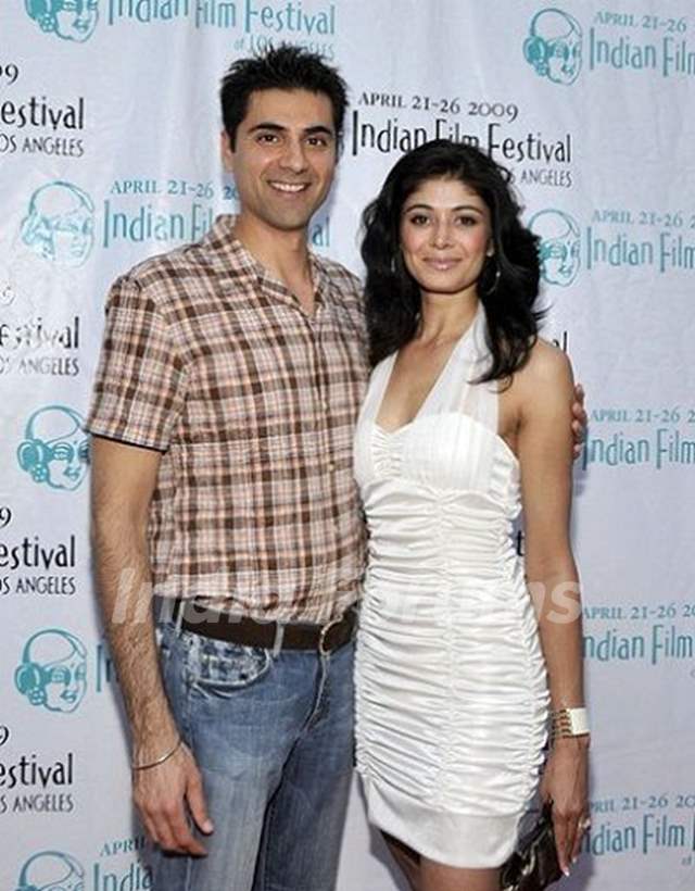 Pooja Batra with her husband