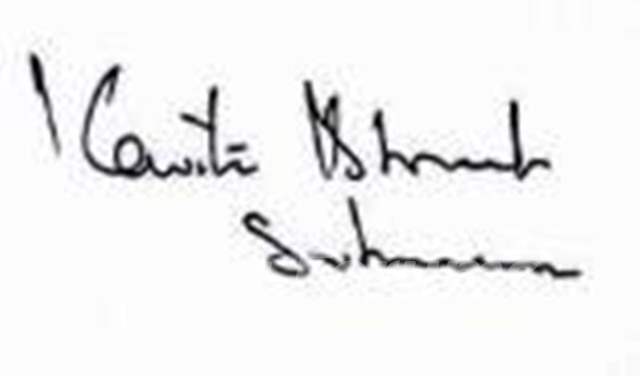 Kavita Krishnamurthy's Signature